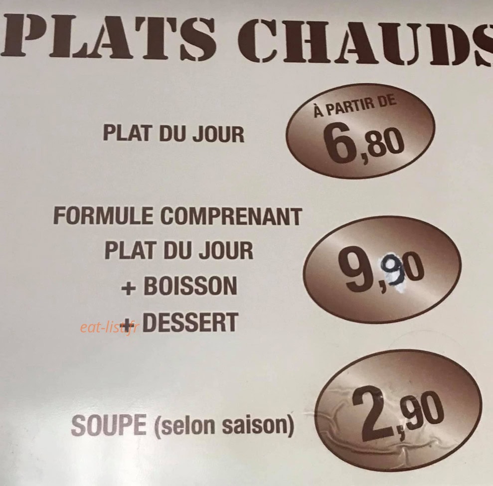 Délices et Gourmandises — carte page 1