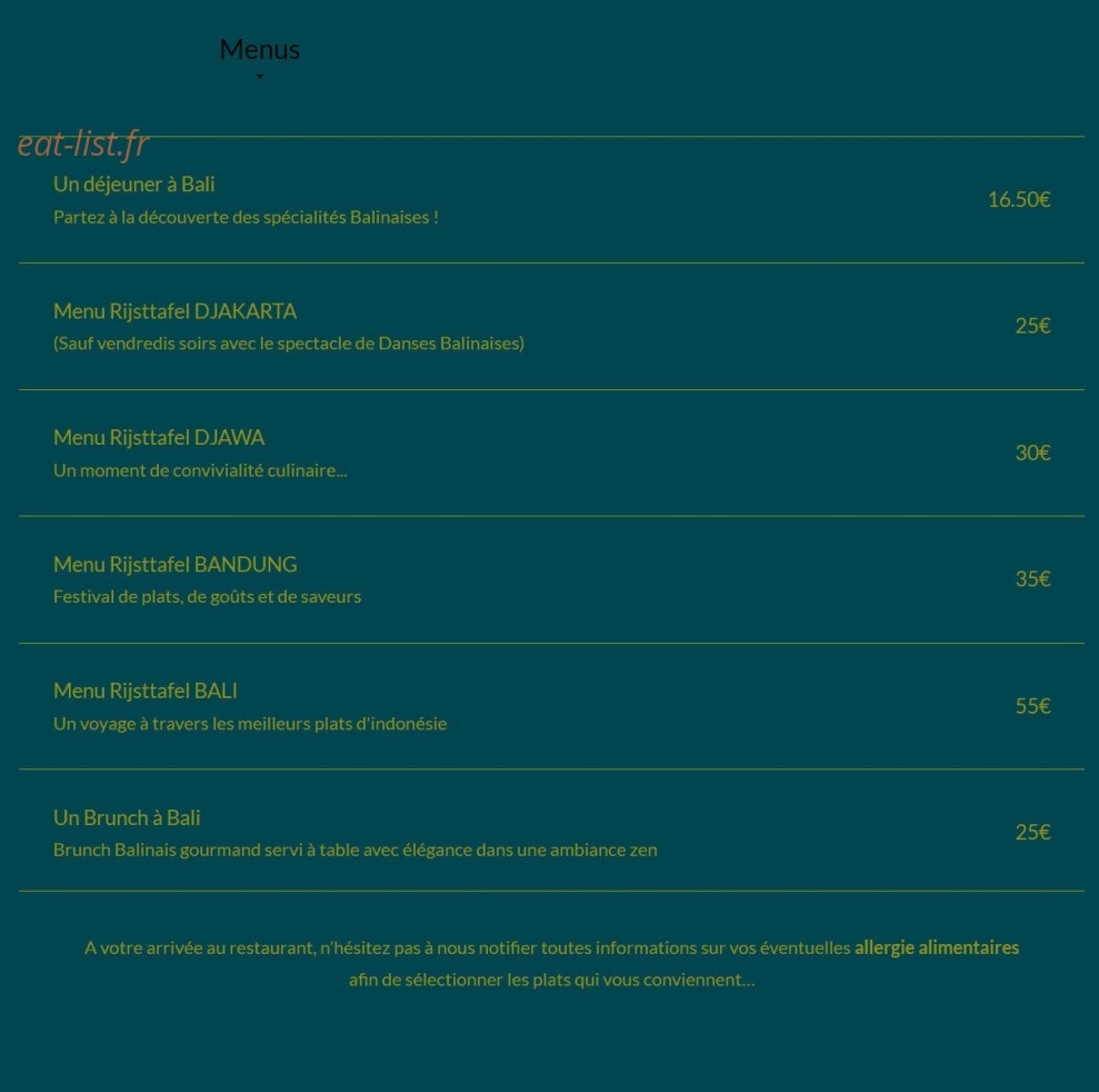 Djakarta Bali — carte page 1