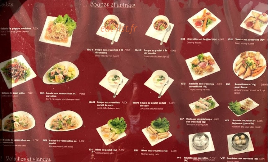 Eathai — carte page 2