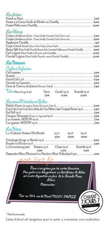 Guinguette des Tuileries — carte page 3