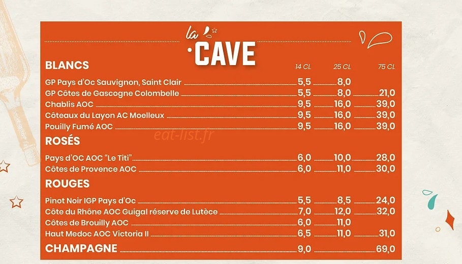 Hall's Beer Tavern — carte page 7