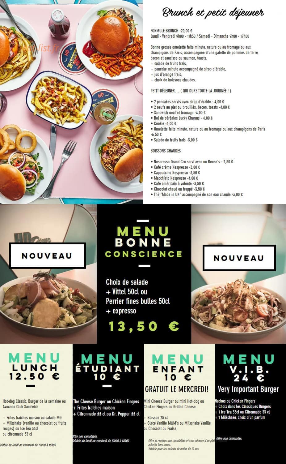 HD diner — carte page 5
