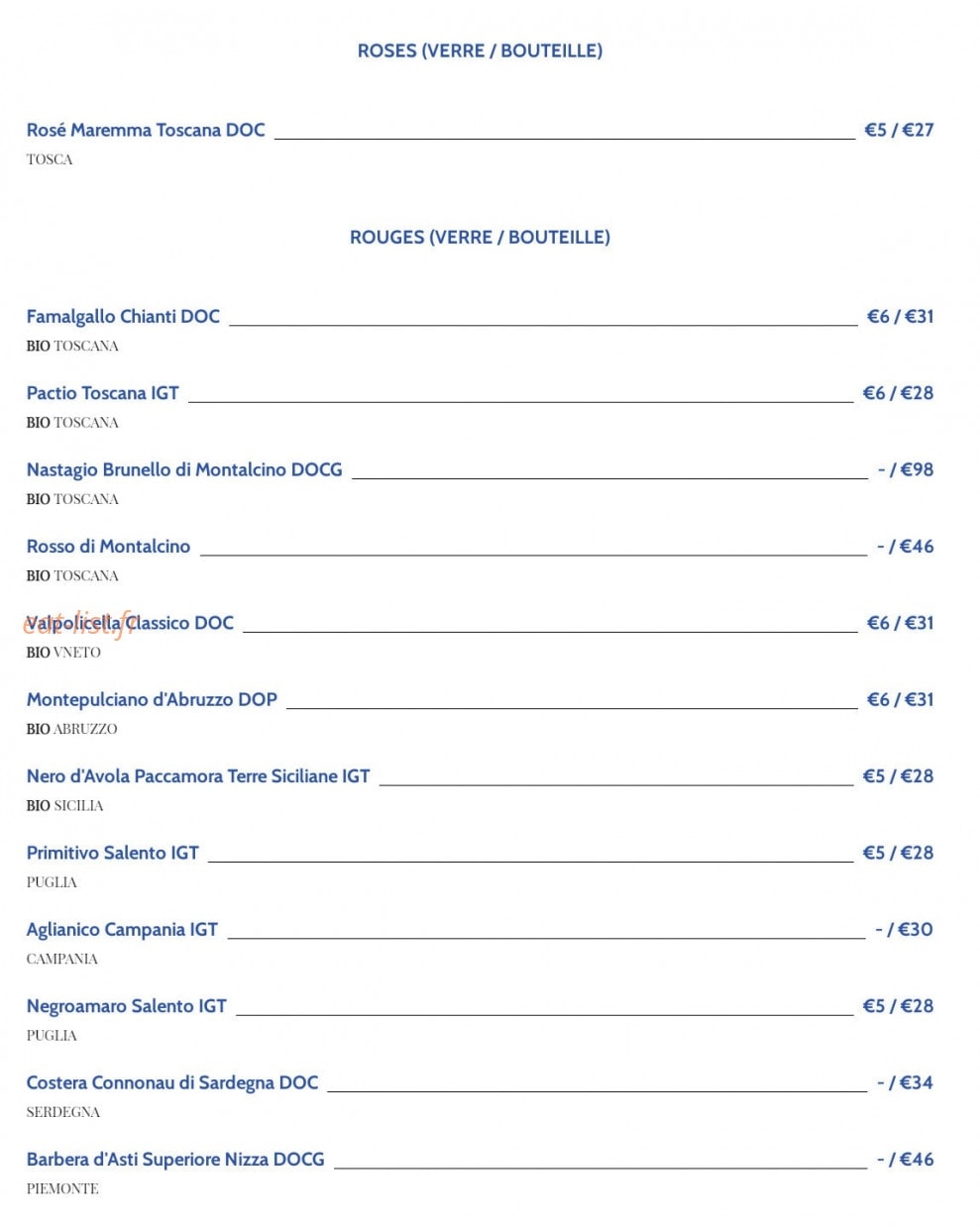Iovine's — carte page 9