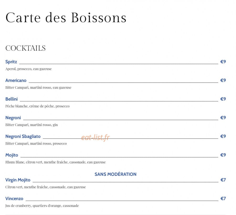 Iovine's — carte page 10