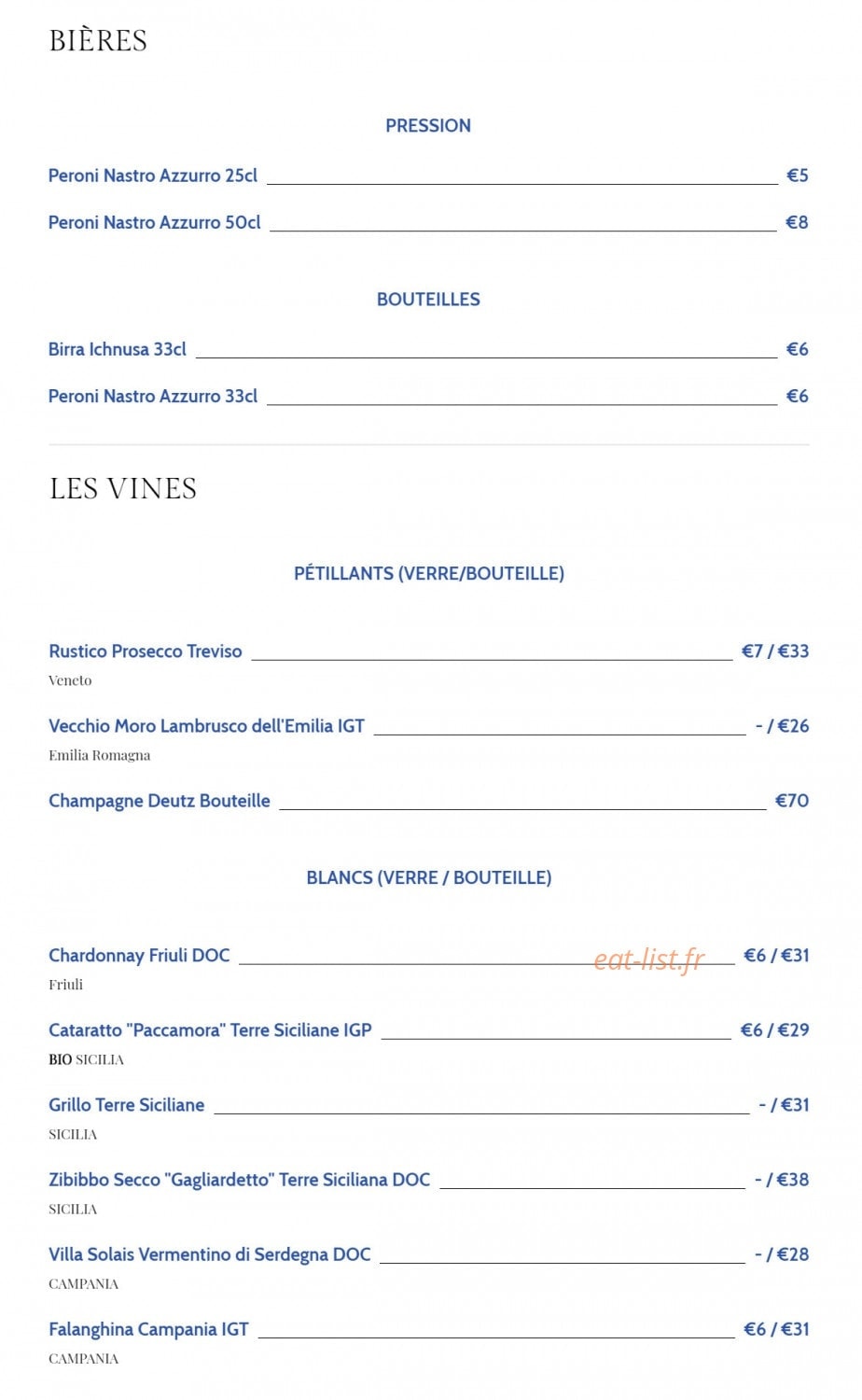 Iovine's — carte page 5