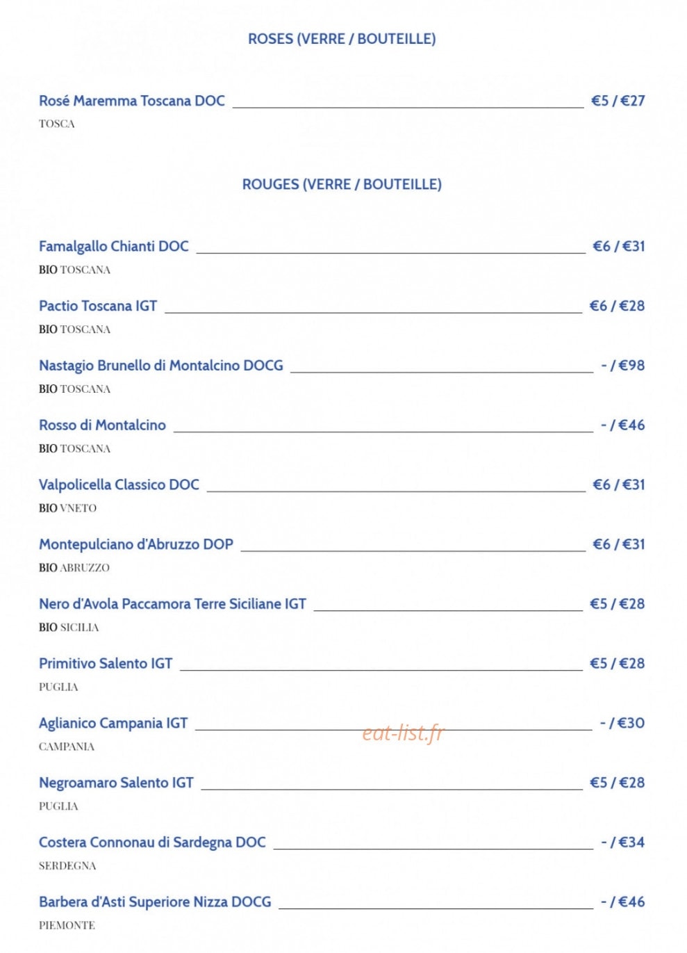 Iovine's — carte page 6