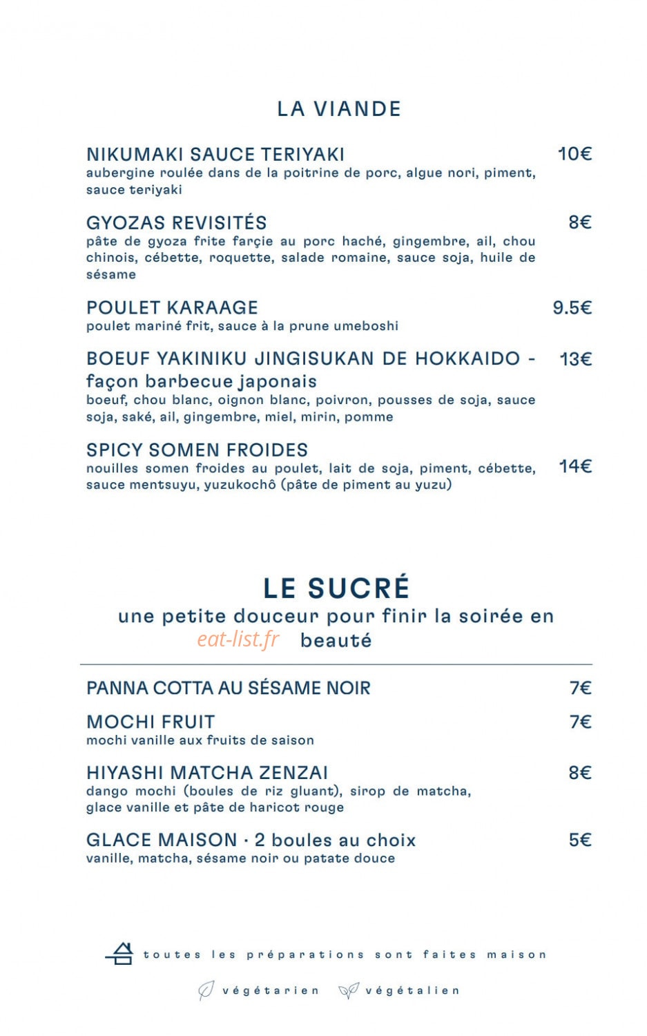 Irasshai — carte page 8