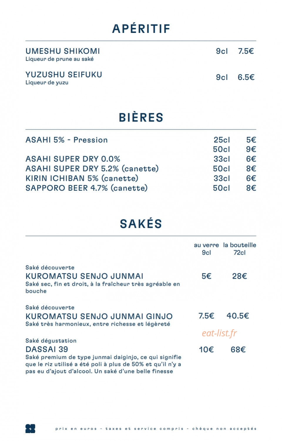 Irasshai — carte page 4
