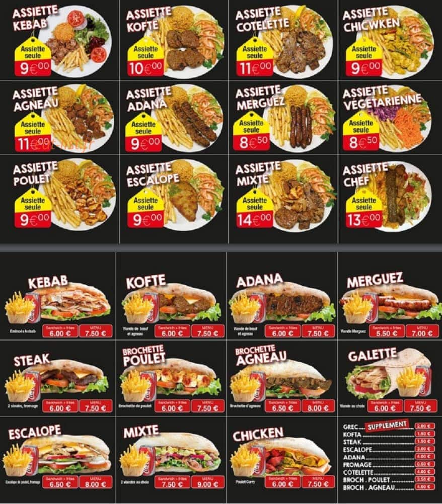 Istanbul grill — carte page 1