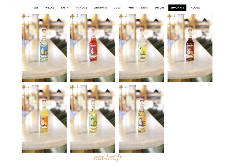 Italian Trattoria — carte page 9