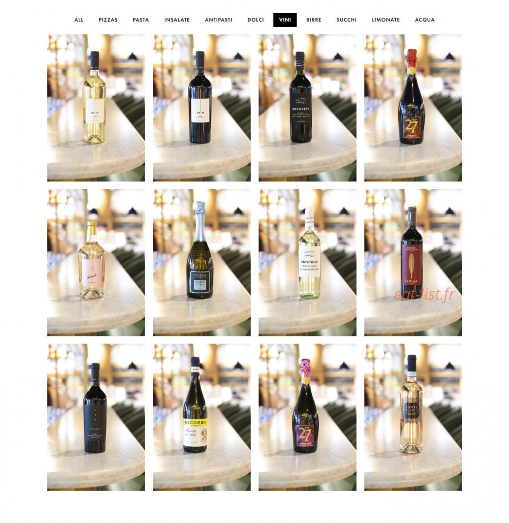 Italian Trattoria — carte page 6