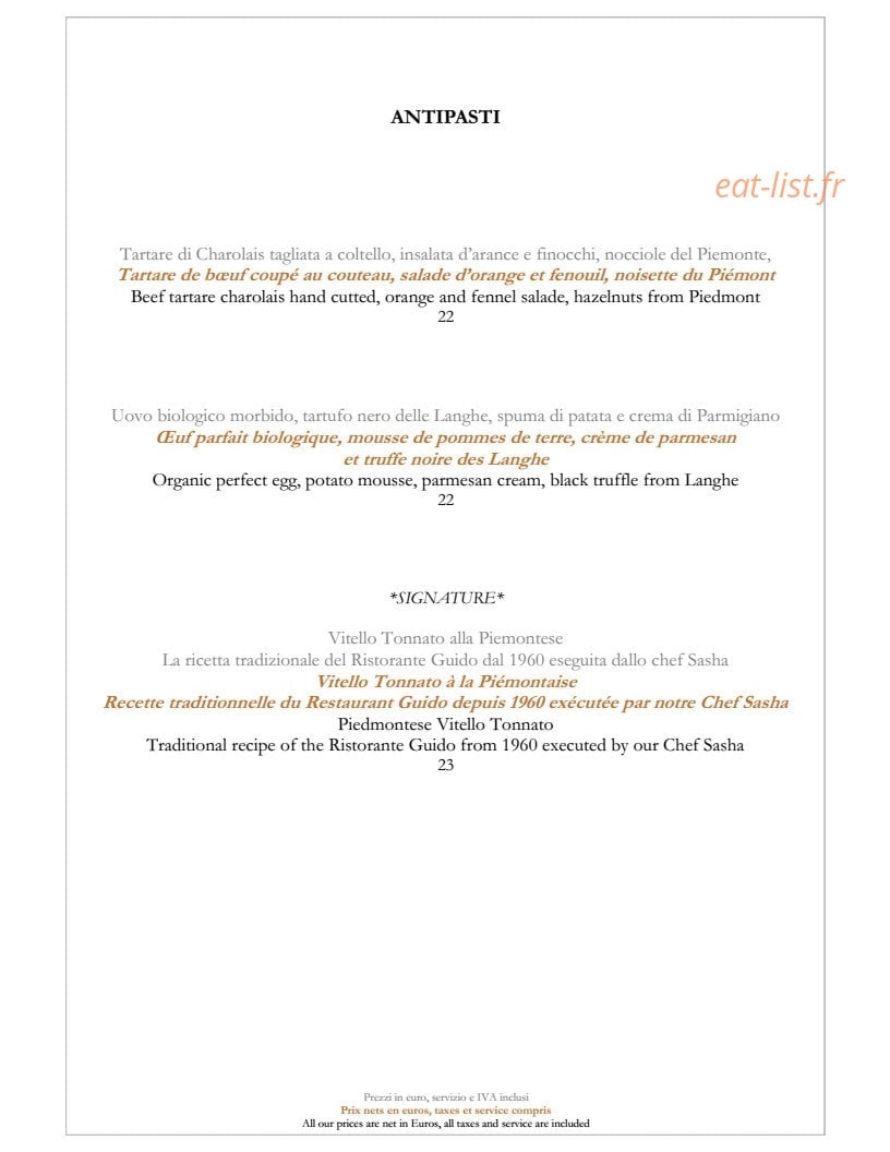 L'Assaggio — carte page 3