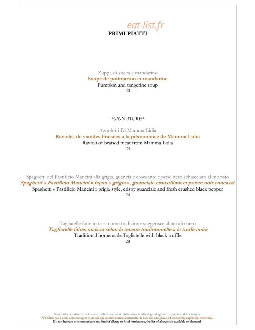 L'Assaggio — carte page 4