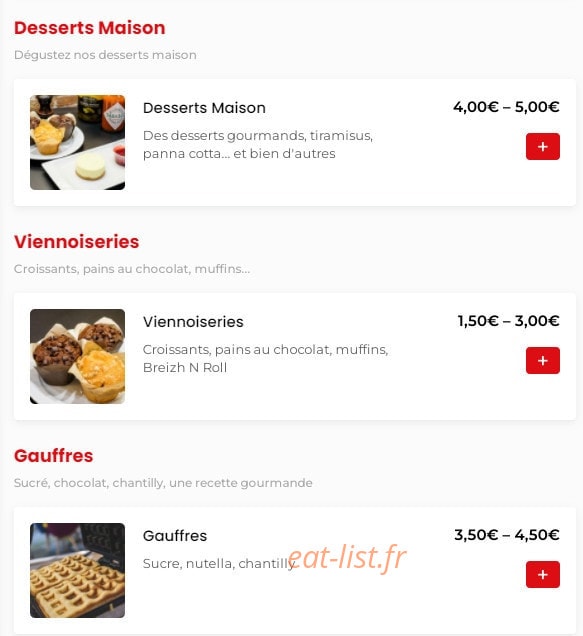 La Cantine — carte page 3