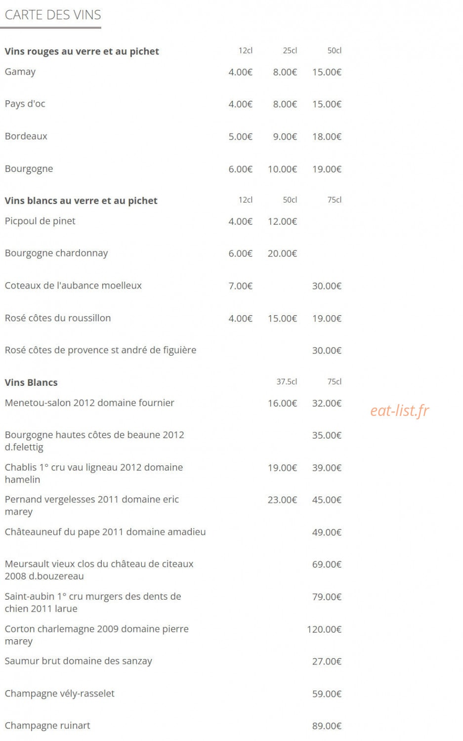 La Cordonnerie — carte page 2