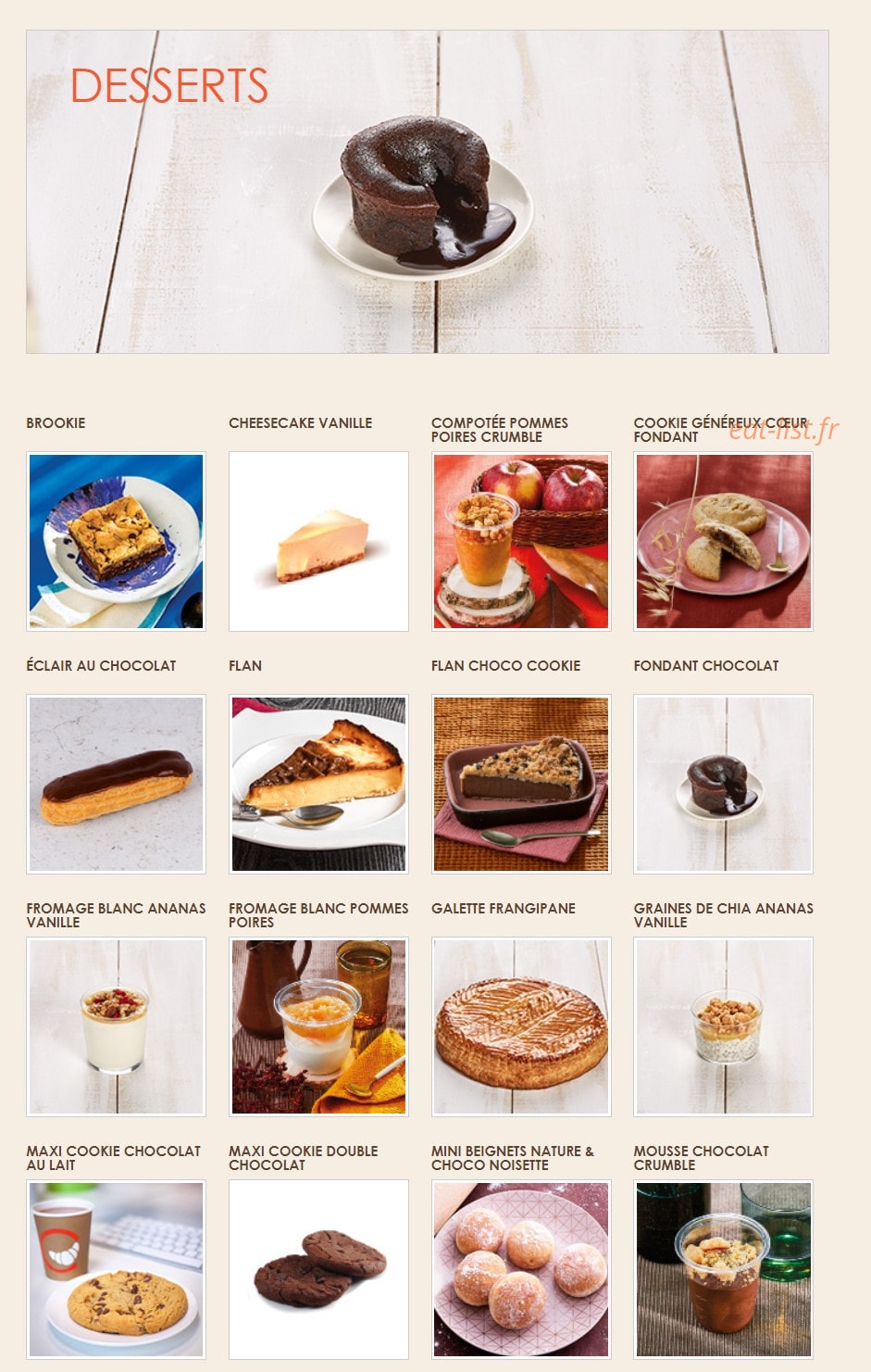 La Croissanterie — carte page 4