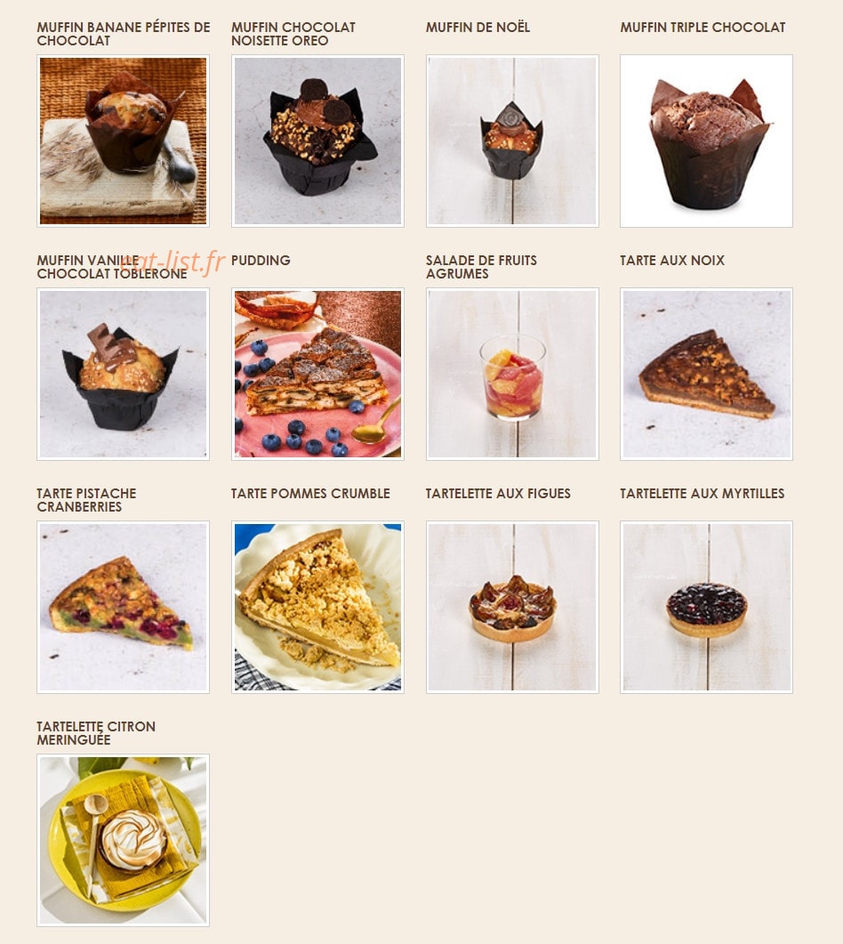 La Croissanterie — carte page 5