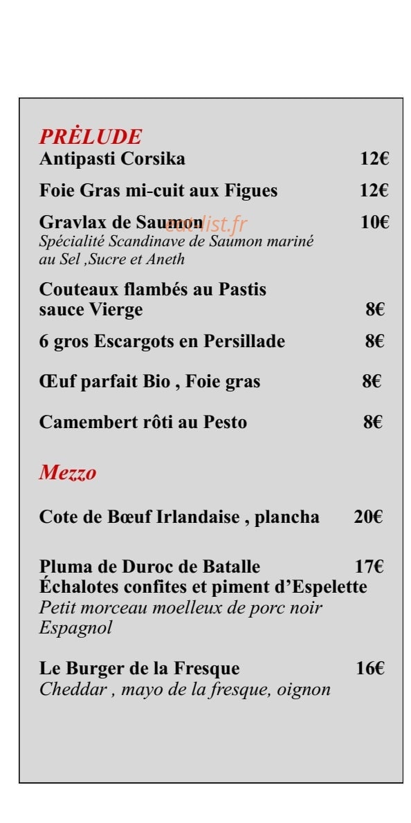 La Fresque — carte page 4