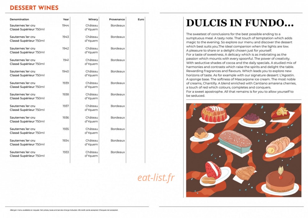 Langosteria — carte page 5