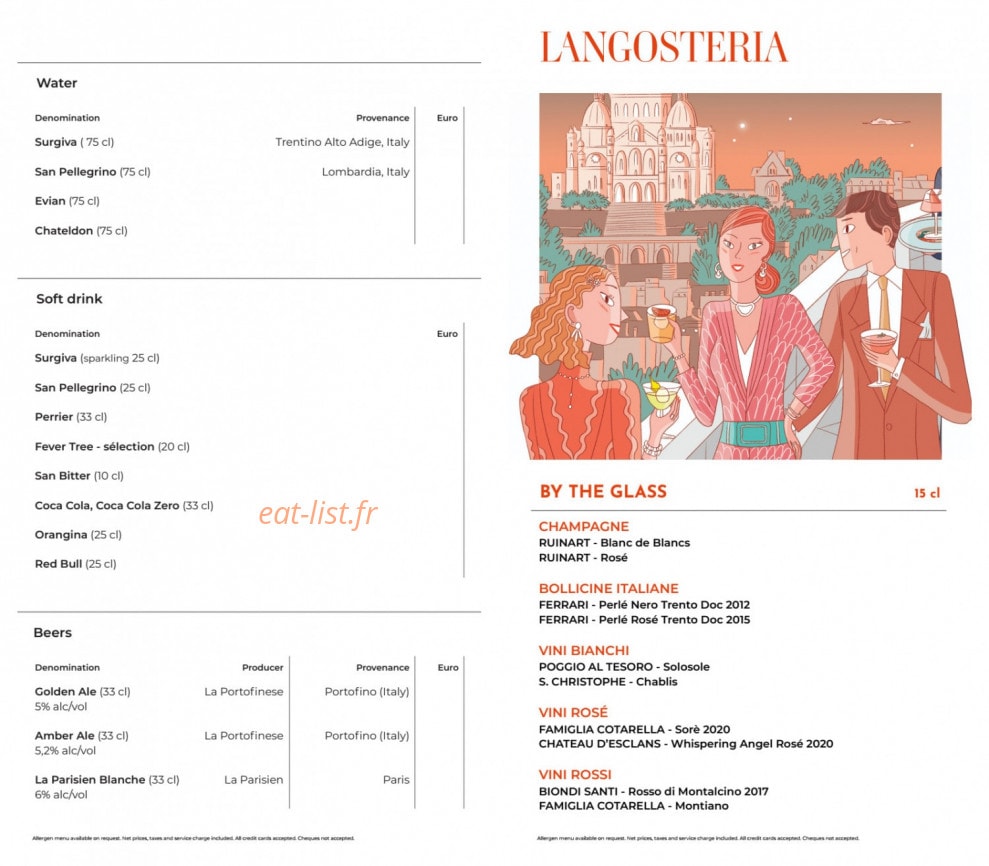 Langosteria — carte page 9