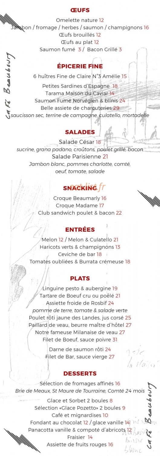 Le Café Marly à Paris 1 - menu et photos