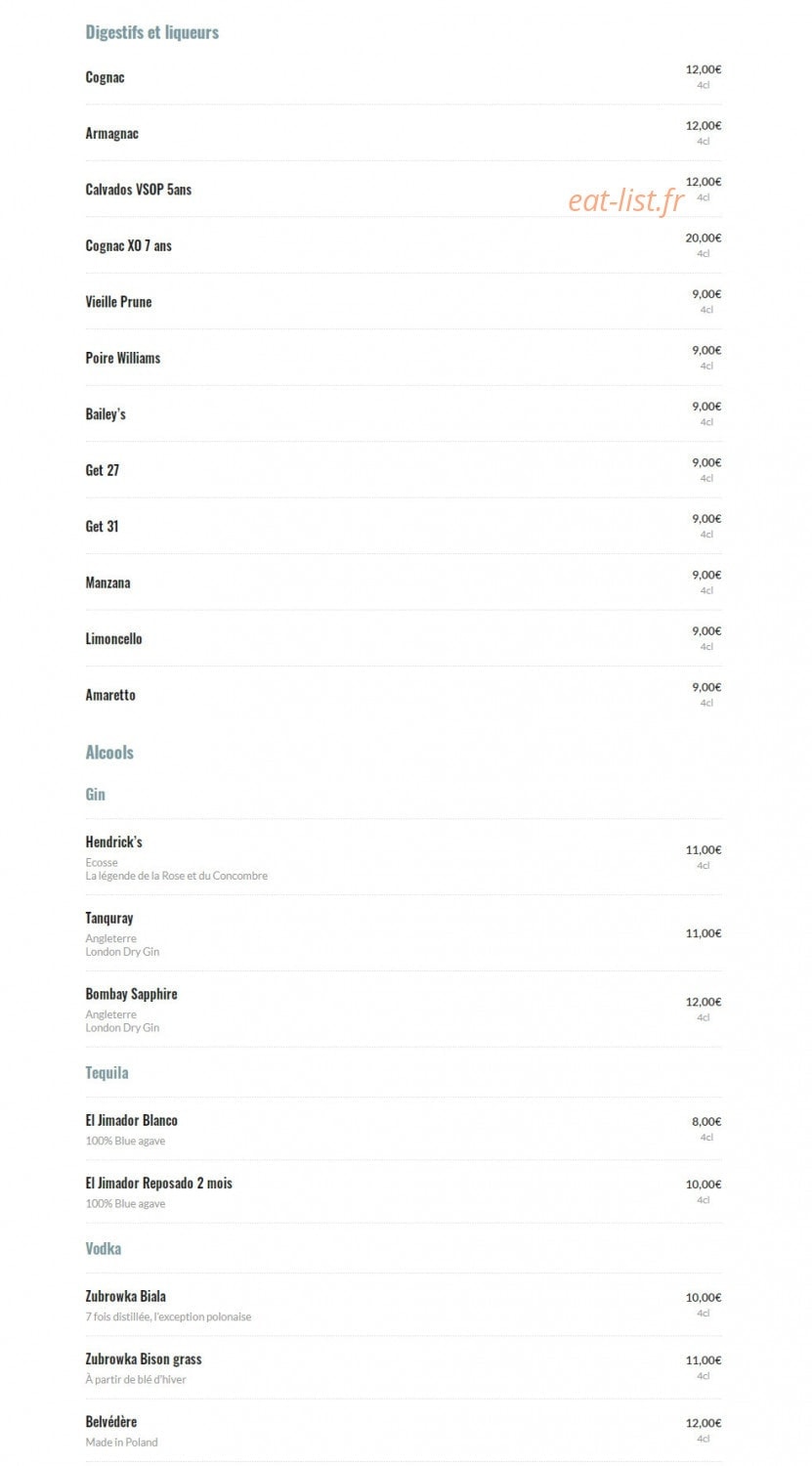 Le Café Plume — carte page 9