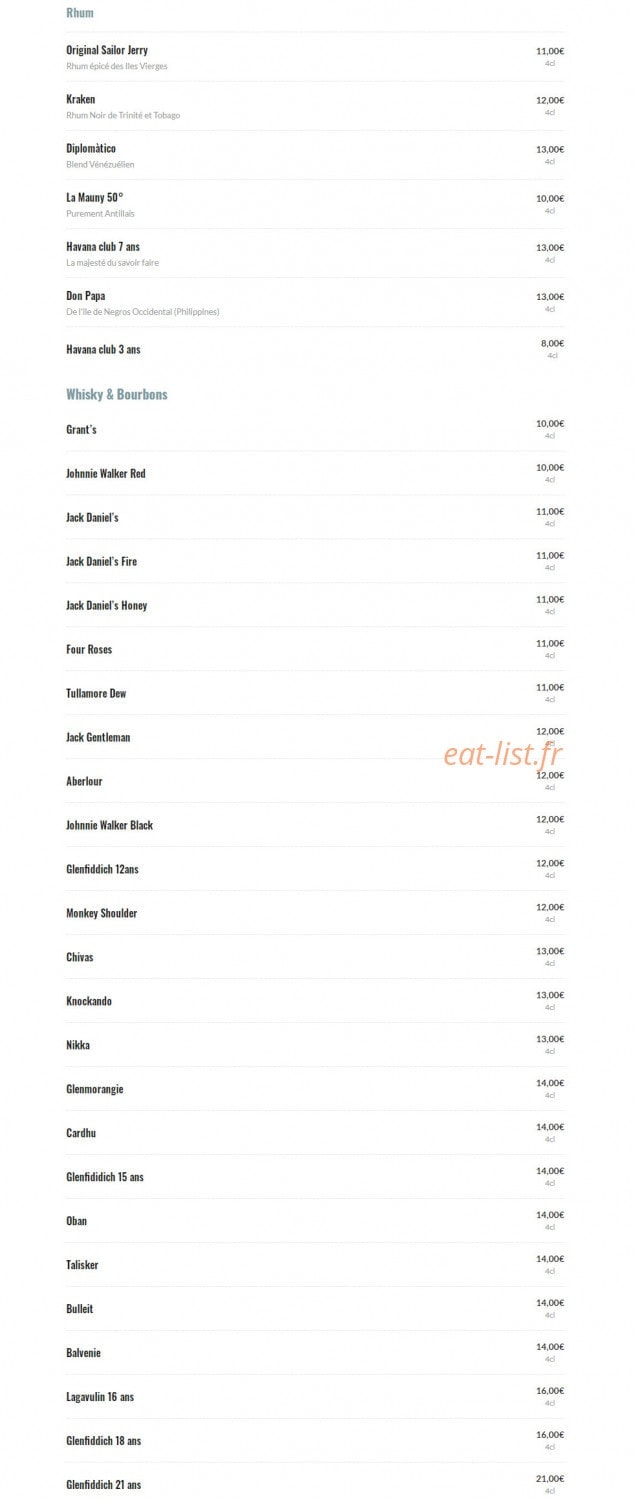 Le Café Plume — carte page 10
