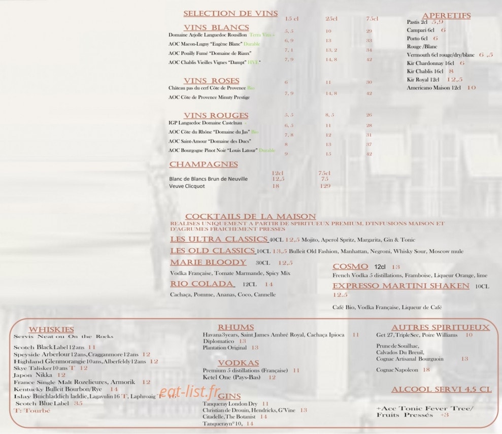 Le Carrousel — carte page 2