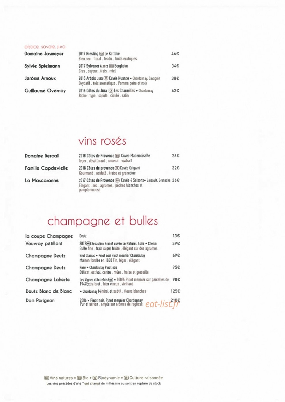 Le Fumoir — carte page 10