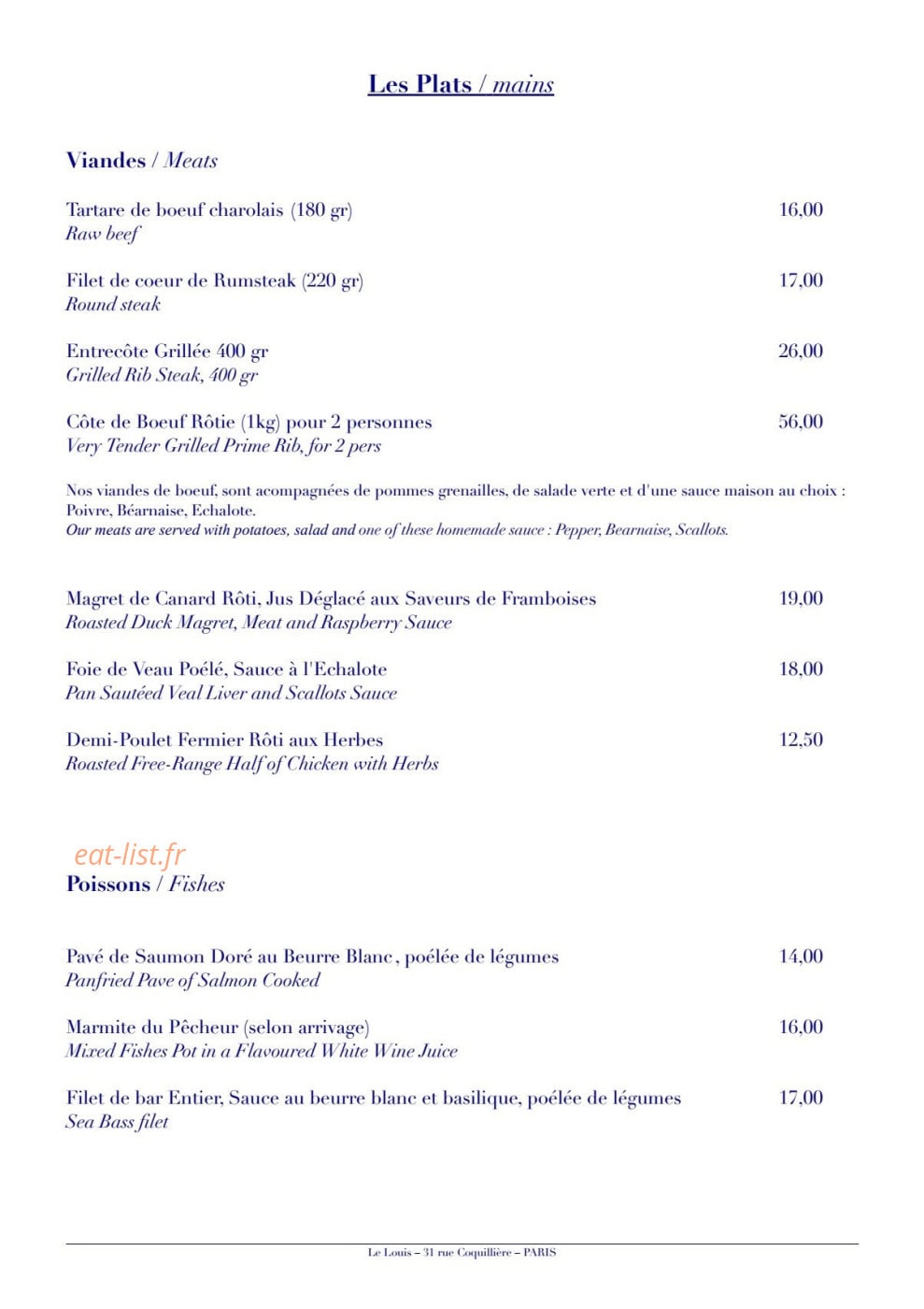 Le Louis — carte page 3