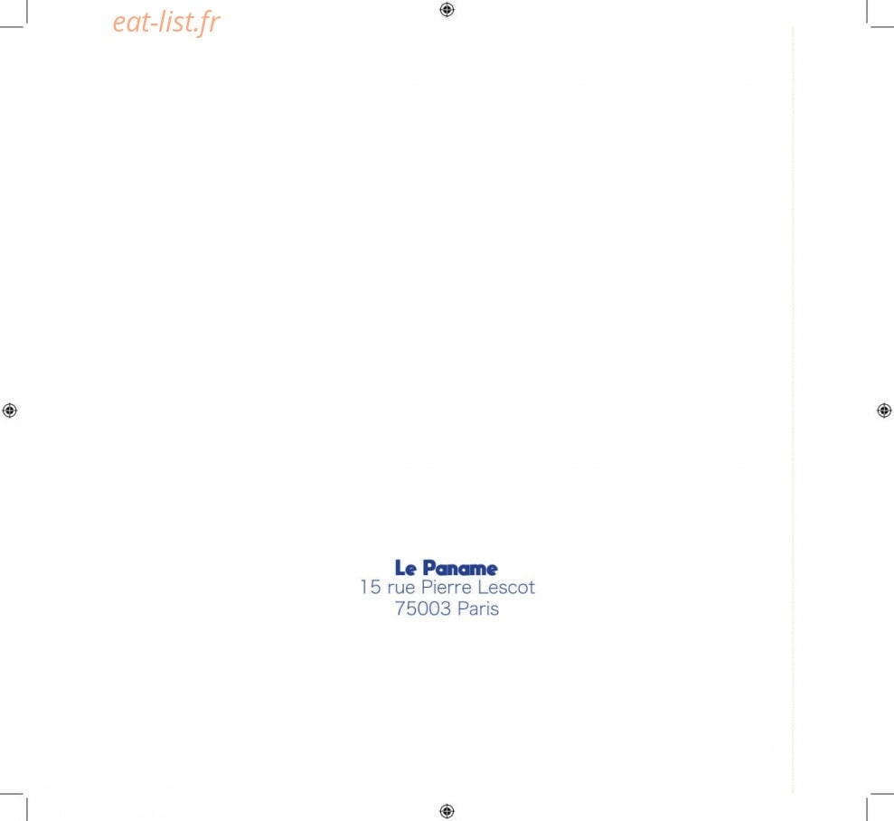 Le paname — carte page 11