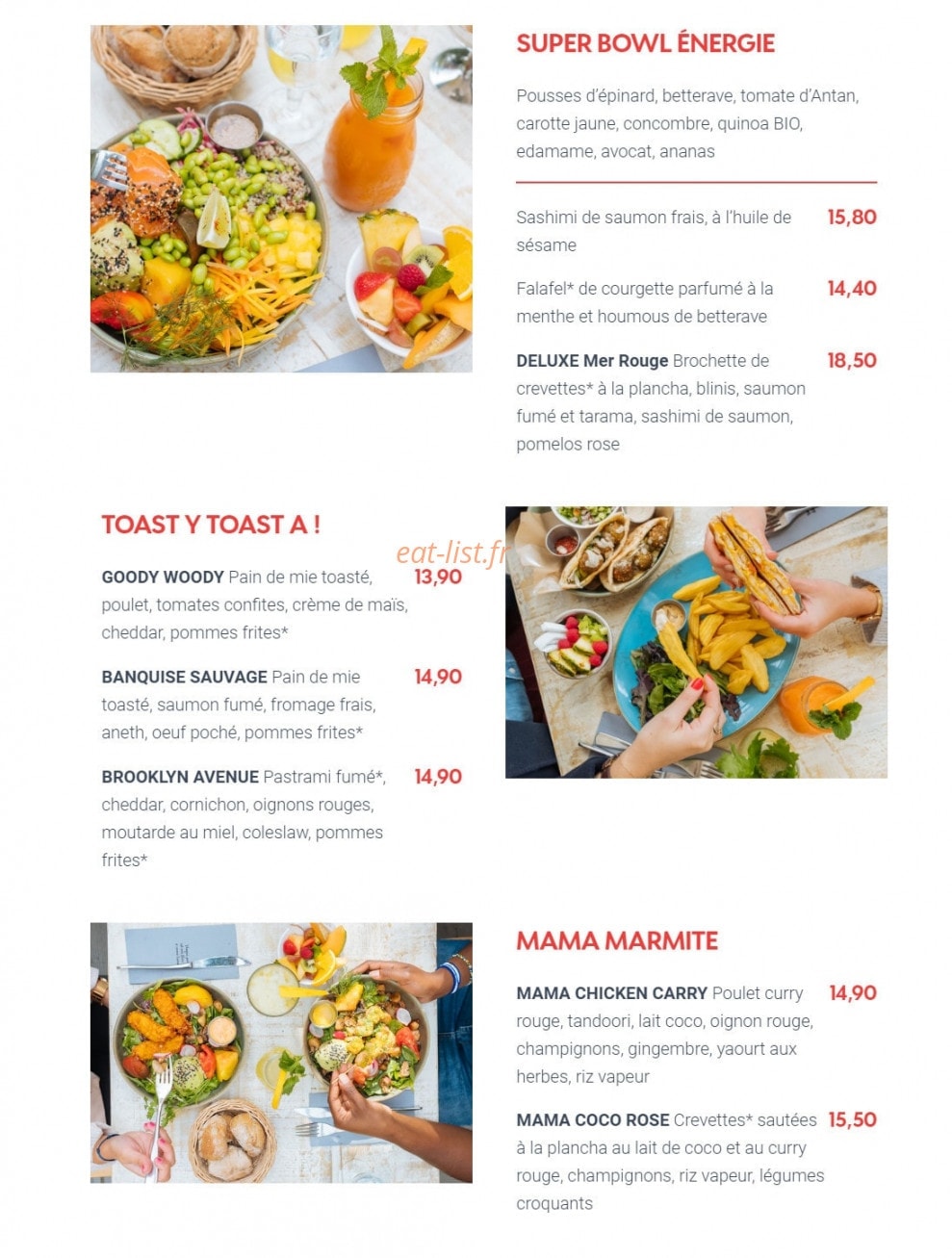 Le paradis du fruit — carte page 6
