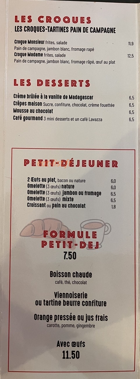 Le Petit Chinon — carte page 2