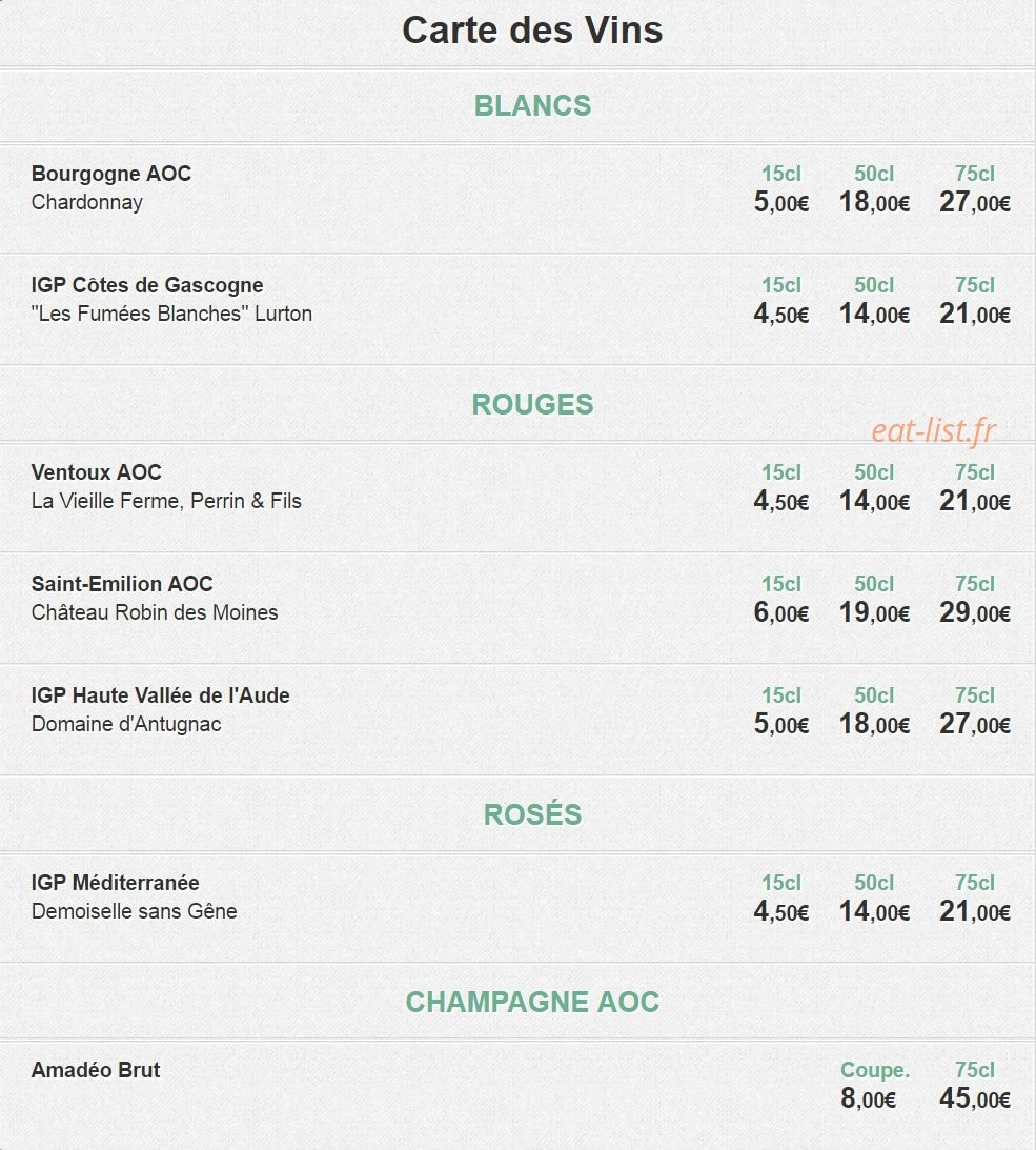 Le Petit3 Paris — carte page 6