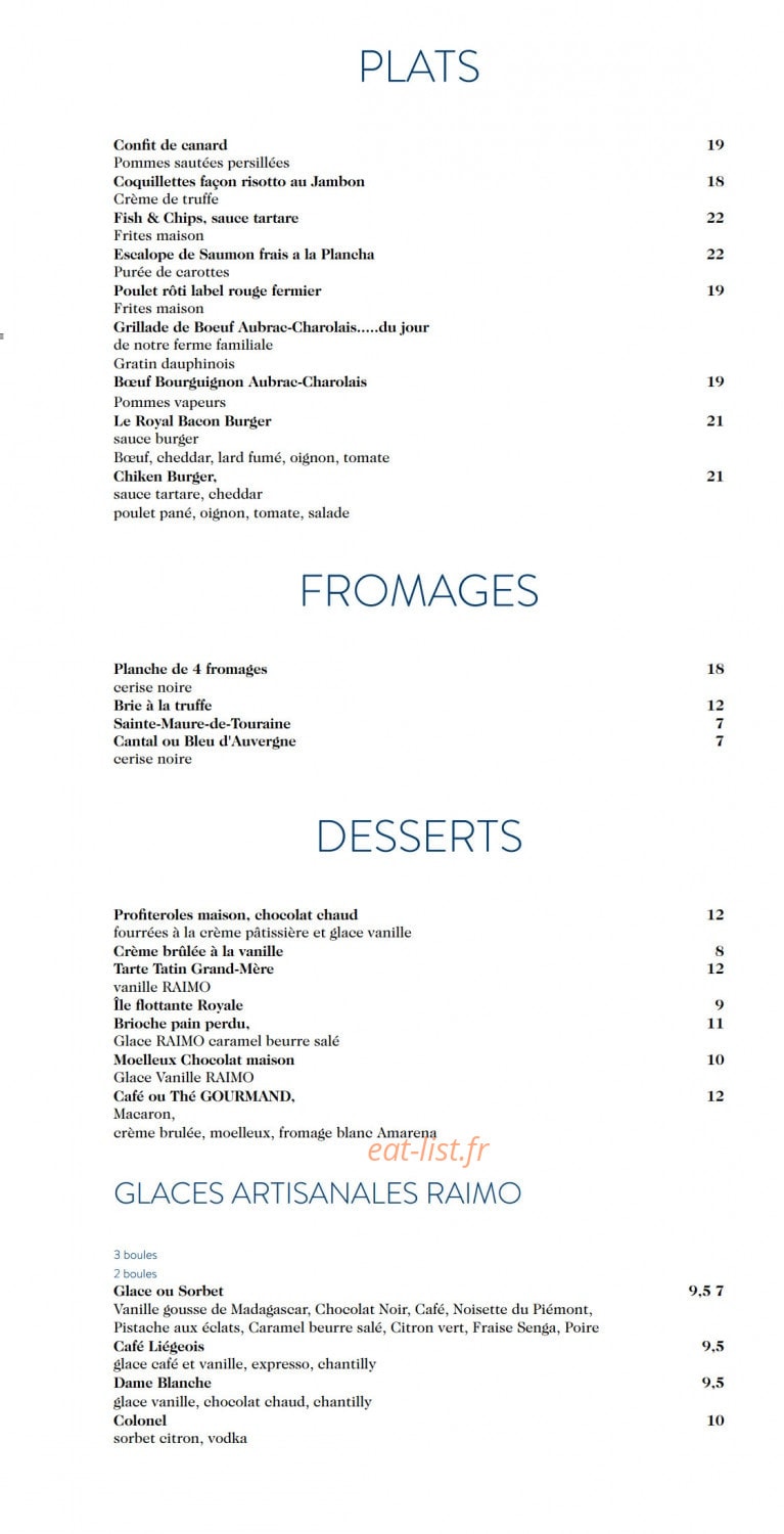 Le Royal — carte page 2