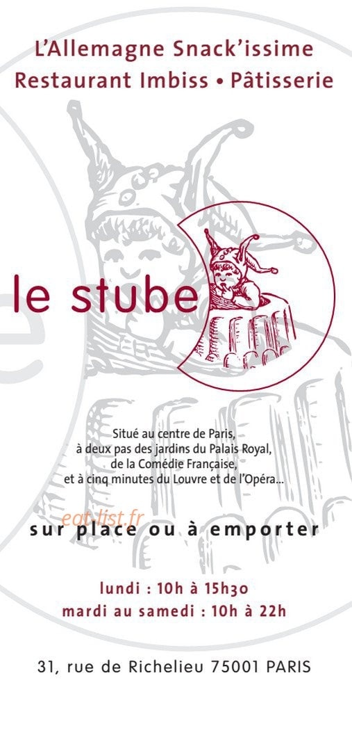 Le stube — carte page 1