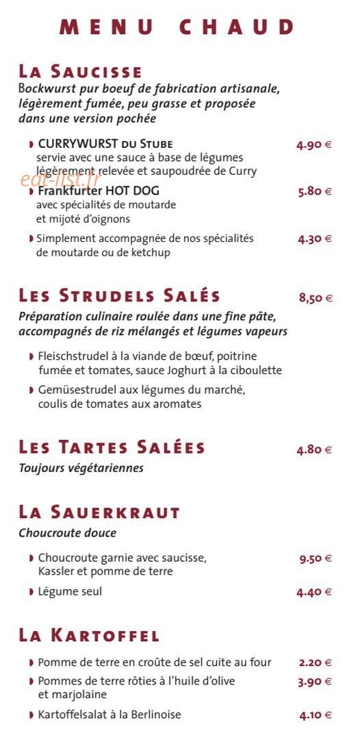 Le stube — carte page 2