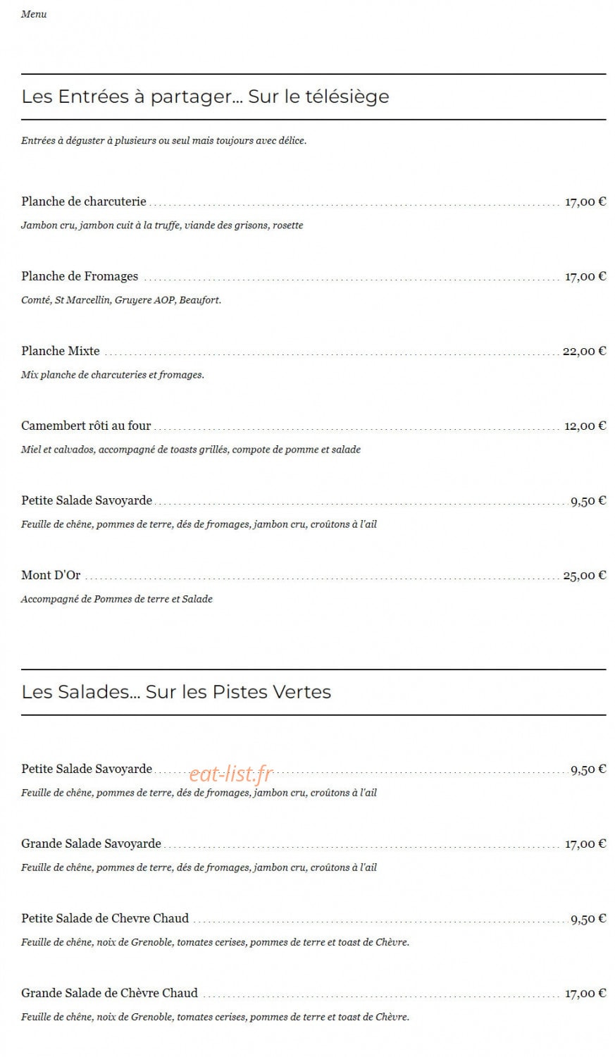 Les Marmottes — carte page 1