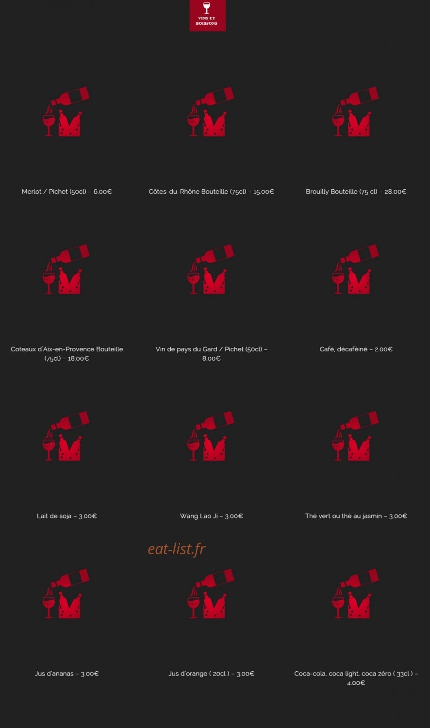 Les Pates Vivantes — carte page 7