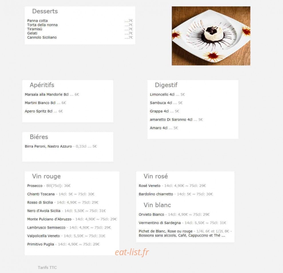 Maccaroni — carte page 2