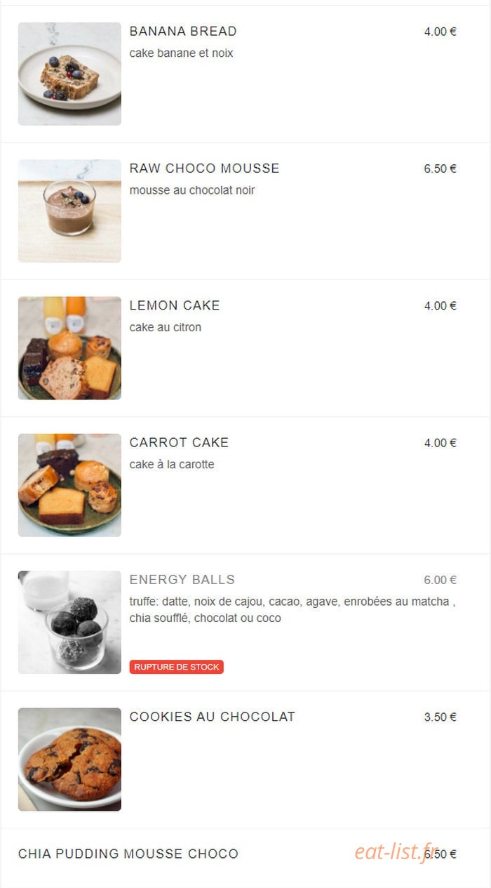 Maisie Café — carte page 3