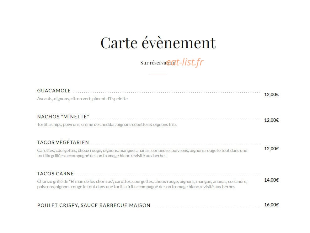 Minette — carte page 6