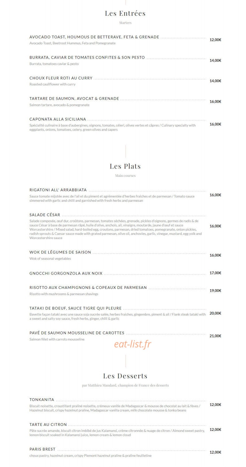 Minette — carte page 1