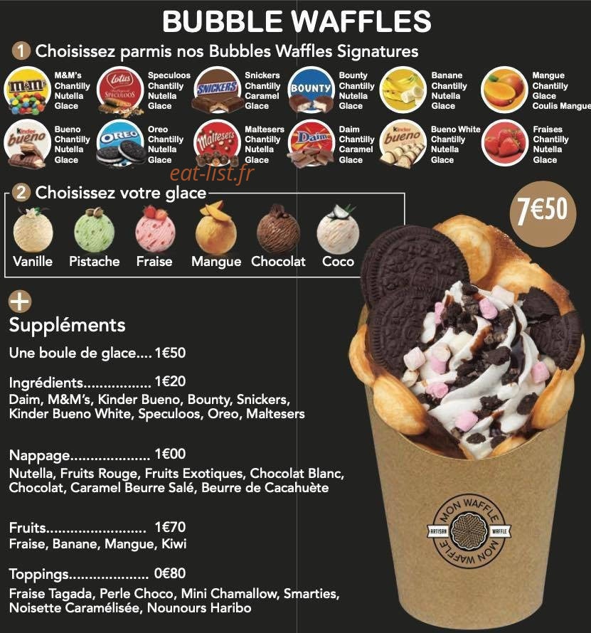 Mon waffle — carte page 5