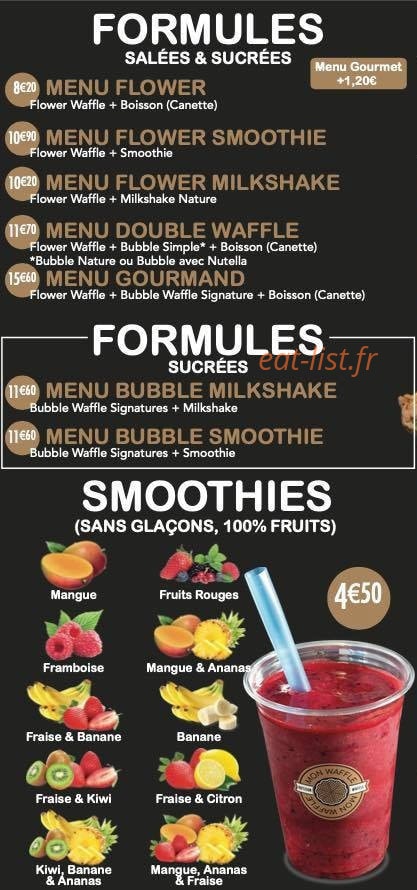 Mon waffle — carte page 2