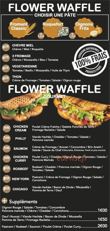 Mon waffle — carte page 3