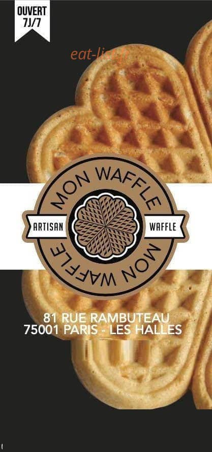 Mon waffle — carte page 1