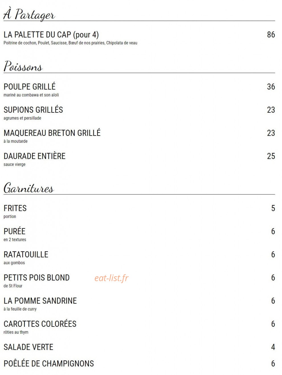 Nelson's — carte page 4