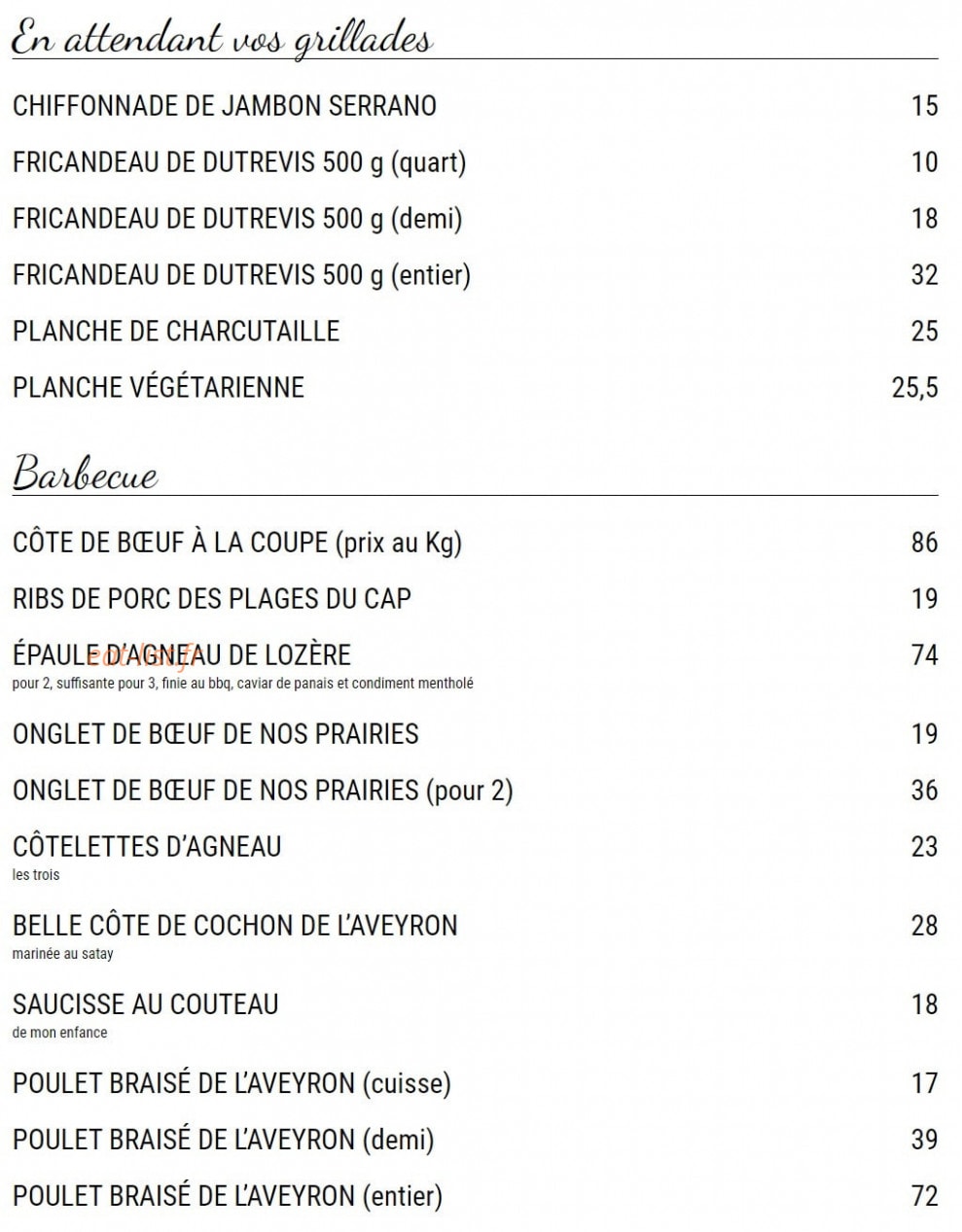 Nelson's — carte page 3
