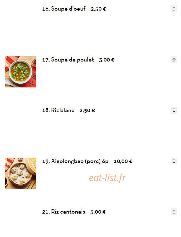 Raviolis Nord Est — carte page 5